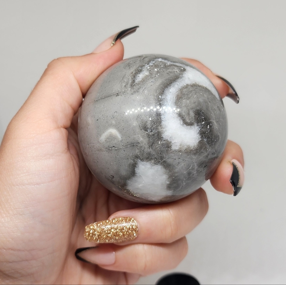 Shell Jasper Sphere - Picture 4 of 5